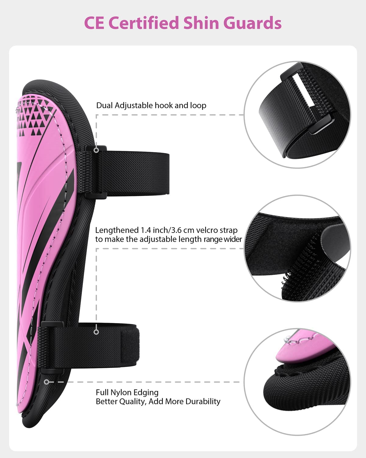 Shin Guards Pink
